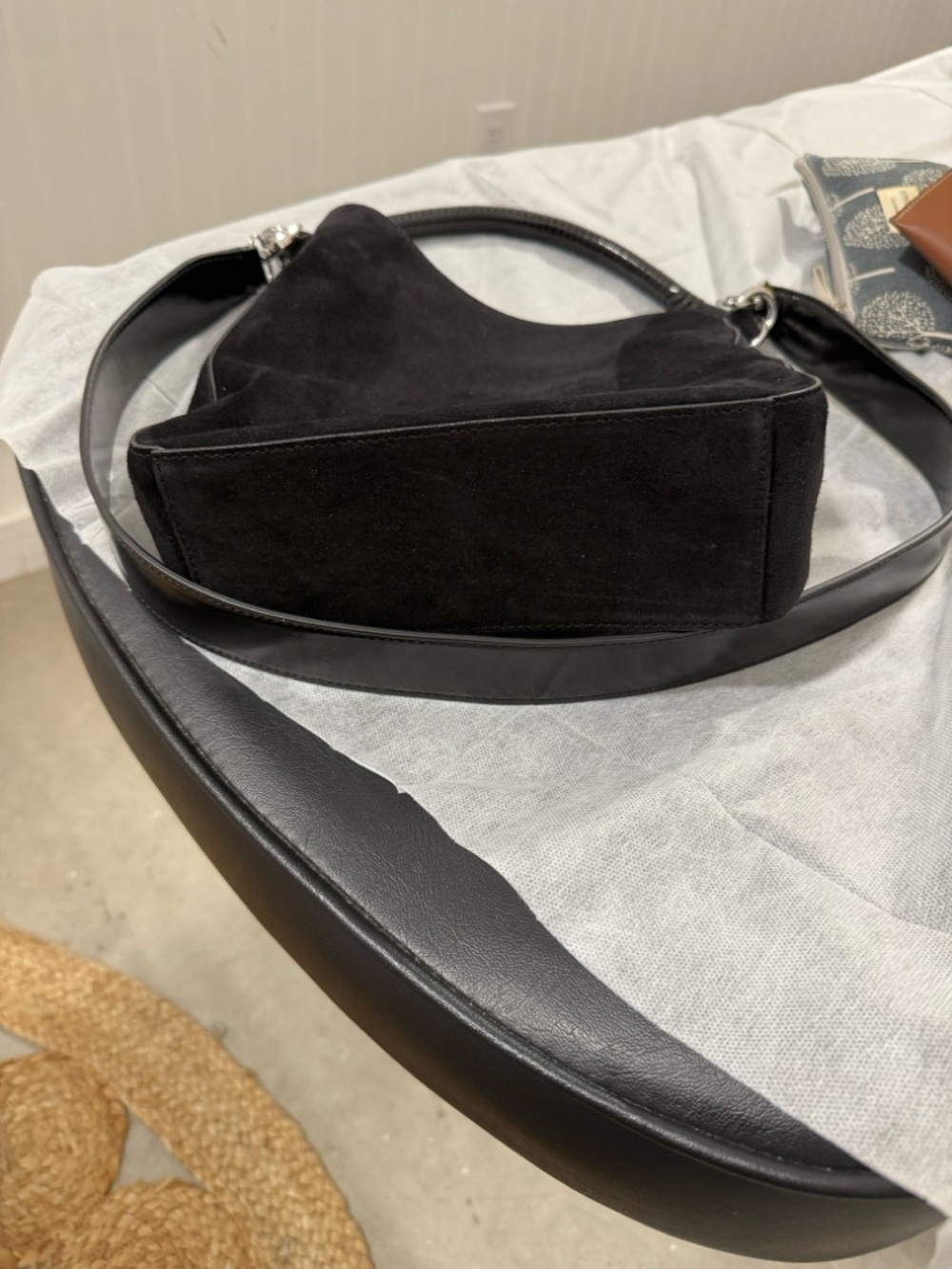 STAUD Mel Bag in Black Suede - Picture 5 of 6